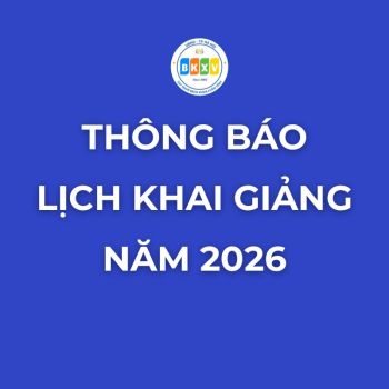 Thông Báo Lịch Khai Giảng Tháng 10/2026