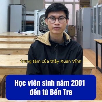 HỌC VIÊN SINH NĂM 2001 ĐẾN TỪ BẾN TRE, HỌC CHUYÊN NGÀNH ĐIỆN LẠNH