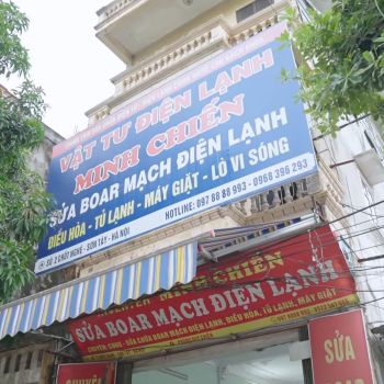 Bạn Phùng Duy Chiến, cựu học viên Điện Lạnh sau 8 năm ra nghề đã có cửa hàng lớn tại Sơn Tây